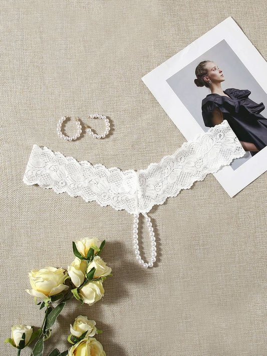 hilo de encaje perlado